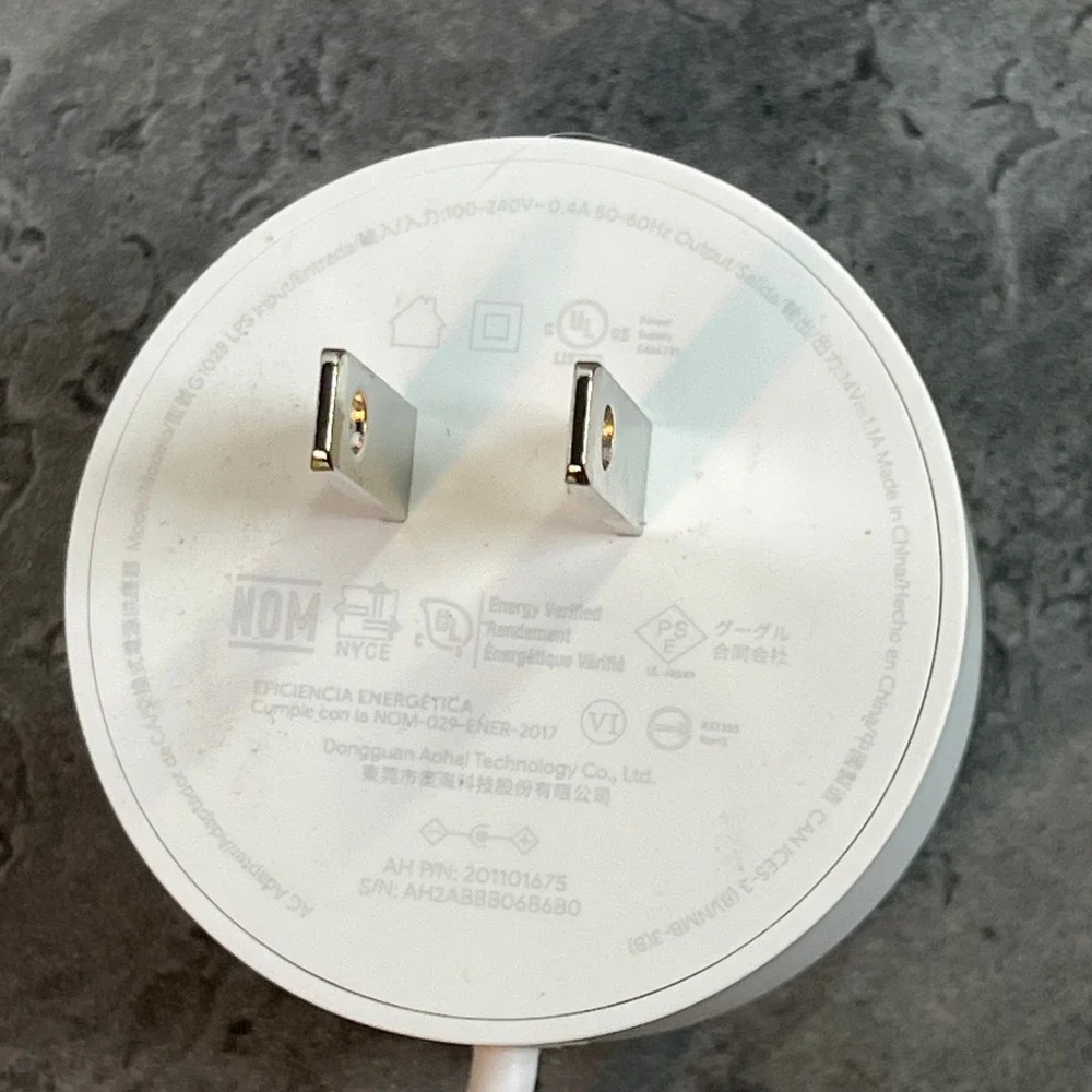 Google Wifi AC1200 Mesh‎ Router Node White G013A w/ Power Adapter G1028